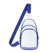 Clear PVC Crossbody Sling Bag Backpack | https://www.bestnamebadges.com