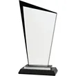 9" Black Razor Glass Award | https://www.bestnamebadges.com