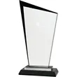 9" Black Razor Glass Award | https://www.bestnamebadges.com