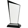 8" Black Razor Glass Award | https://www.bestnamebadges.com