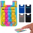 Popper Stress Reliever Silicone Phone Wallet | https://www.bestnamebadges.com