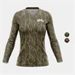 Mossy Oak® Women's Polyester Interlock Long Sleeve T-Shirt | https://www.bestnamebadges.com