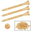 2 3/4" Tall Bamboo Golf Tee | https://www.bestnamebadges.com