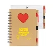 Paper Notebook with Die Cut Heart Shape | https://www.bestnamebadges.com