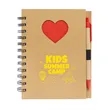Paper Notebook with Die Cut Heart Shape | https://www.bestnamebadges.com