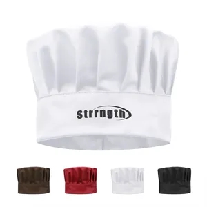 Polyester Cotton Cooking Chef Hat W/Adjustable Size