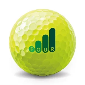Titleist® AVX® Yellow Golf Ball Std Serv | https://www.bestnamebadges.com