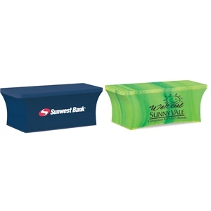 6' Stretch Table Cover Stock Color - Full Bleed Print | https://www.bestnamebadges.com