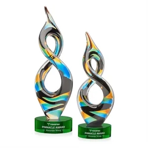 Cosenzo Award on Stanrich Base - Green | https://www.bestnamebadges.com