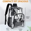 PVC Transparent School Backpack | https://www.bestnamebadges.com