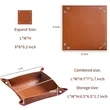 PU Leather Jewelry Valet Tray | https://www.bestnamebadges.com