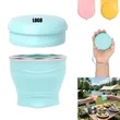 6oz Silicone Collapsible Water Cup | https://www.bestnamebadges.com