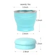 6oz Silicone Collapsible Water Cup | https://www.bestnamebadges.com