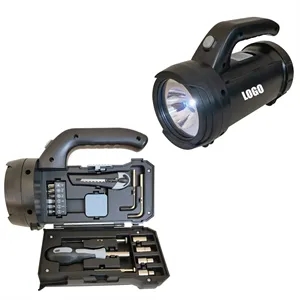 17-Piece Outdoor Tool Kit with LED Flashlight