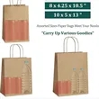 Custom Kraft Paper Gift Bags in Multiple Sizes | https://www.bestnamebadges.com