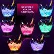 LED Transparent Plastic Ice Bucket | https://www.bestnamebadges.com