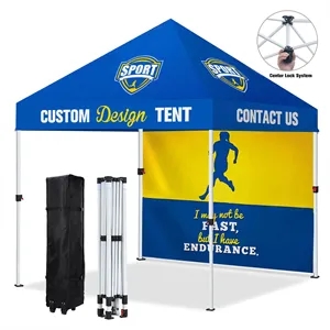 10'x10' Instant One-Push Custom Canopy Tent Kit w/Rear Wall