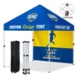 10'x10' Instant One-Push Custom Canopy Tent Kit w/Rear Wall | https://www.bestnamebadges.com