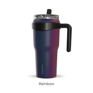 40 oz Hydrapeak® Stainless Insulated Tumbler w/ Straw Lid | https://www.bestnamebadges.com