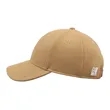 100% Melton Wool Cap with Leather Snap & Tuck | https://www.bestnamebadges.com