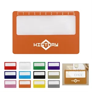 3X PVC Pocket Magnifying Sheet Credit Card Magnifier