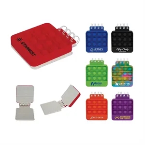 Dimple Silicone Push Pop Notebook | https://www.bestnamebadges.com