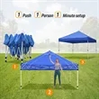 10'x10' Instant One-Push Custom Canopy Tent Kit | https://www.bestnamebadges.com
