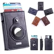 PU Leather AirTag Wallet with RFID Blocking | https://www.bestnamebadges.com