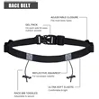 Race Number Belt with 6 Gel Loops | https://www.bestnamebadges.com
