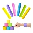 Customized  Silicone Reusable Notes Memo Wristband | https://www.bestnamebadges.com