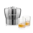 Genoa Ice Bucket & Tacoma On-the-Rocks Set | https://www.bestnamebadges.com