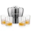 Genoa Ice Bucket & Tacoma On-the-Rocks Set | https://www.bestnamebadges.com