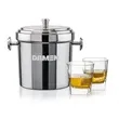 Milano Ice Bucket & Sterling On-the-Rocks Set | https://www.bestnamebadges.com
