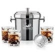 Milano Ice Bucket & Woodward On-the-Rocks Set | https://www.bestnamebadges.com