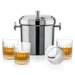 Milano Ice Bucket & Hartmann On-the-Rocks Set | https://www.bestnamebadges.com