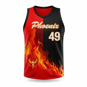 Full Color Unisex UPF Mesh Basketball Jersey 5.5 OZ