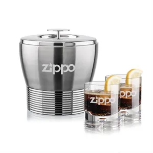 Genoa Ice Bucket & Montana On-the-Rocks Set | https://www.bestnamebadges.com