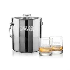 Catania Ice Bucket & Chelsea On-the-Rocks Set | https://www.bestnamebadges.com