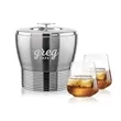 Genoa Ice Bucket & Breckland On-the-Rocks Set | https://www.bestnamebadges.com