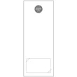 10.5" X 4.25" Door Hanger With Slits For Business Card | https://www.bestnamebadges.com