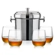 Milano Ice Bucket & Gibson On-the-Rocks Set | https://www.bestnamebadges.com