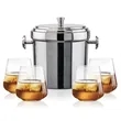 Milano Ice Bucket & Breckland On-the-Rocks Set | https://www.bestnamebadges.com