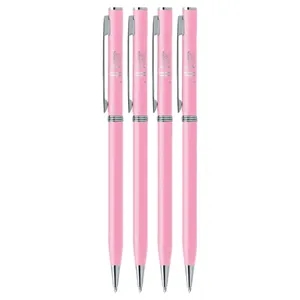 Union Printed - Pink Stick Twist Metal Pen 