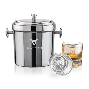 Milano Ice Bucket & Fairway On-the-Rocks Set | https://www.bestnamebadges.com