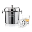 Milano Ice Bucket & Delrina Scull On-the-Rocks Set | https://www.bestnamebadges.com