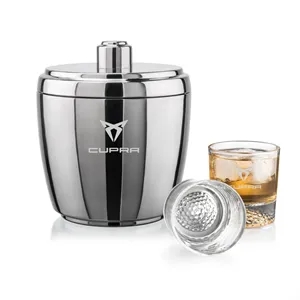 Pescara Ice Bucket & Fairway On-the-Rocks Set | https://www.bestnamebadges.com