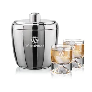 Pescara Ice Bucket & Denali On-the-Rocks Set | https://www.bestnamebadges.com