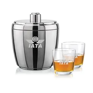 Pescara Ice Bucket & Carberry On-the-Rocks Set | https://www.bestnamebadges.com