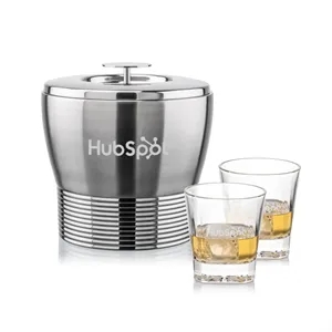 Genoa Ice Bucket & Santana On-the-Rocks Set | https://www.bestnamebadges.com