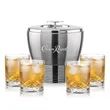 Genoa Ice Bucket & Durham On-the-Rocks Set | https://www.bestnamebadges.com